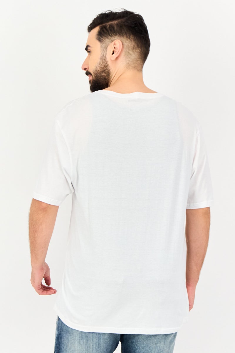 NAUTICA Men 3 Piece V Neck Short Sleeve Solid T Shirt, White - Image 2